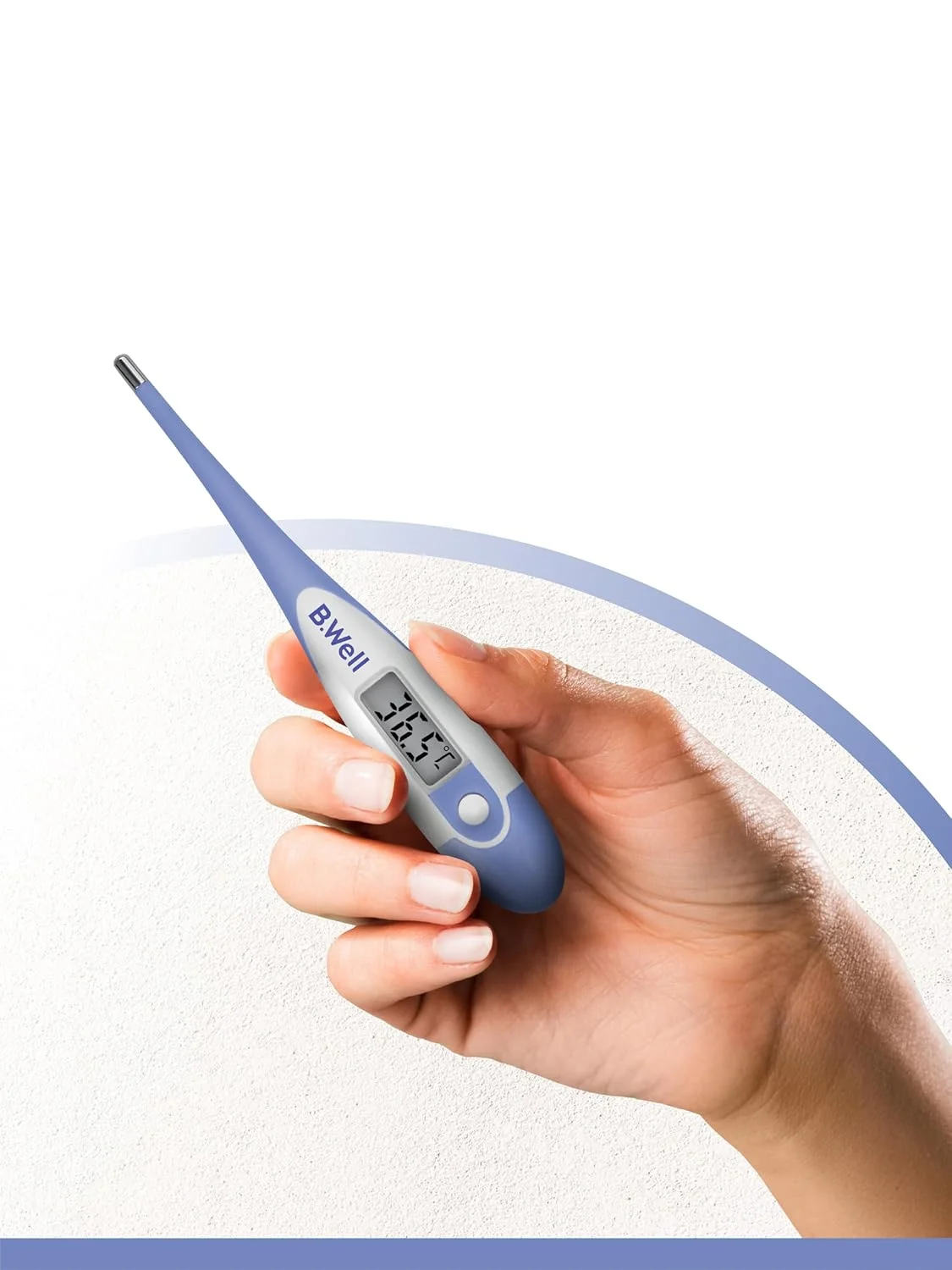 دماسنج دیجیتال استاندارد B.Well PRO-04 با نوک انعطاف پذیر و ضد آب، نمایش سانتیگراد و فارنهایت دماسنج دیجیتال استاندارد B.Well PRO-04 با نوک انعطاف پذیر و ضد آب، نمایش سانتیگراد و فارنهایت