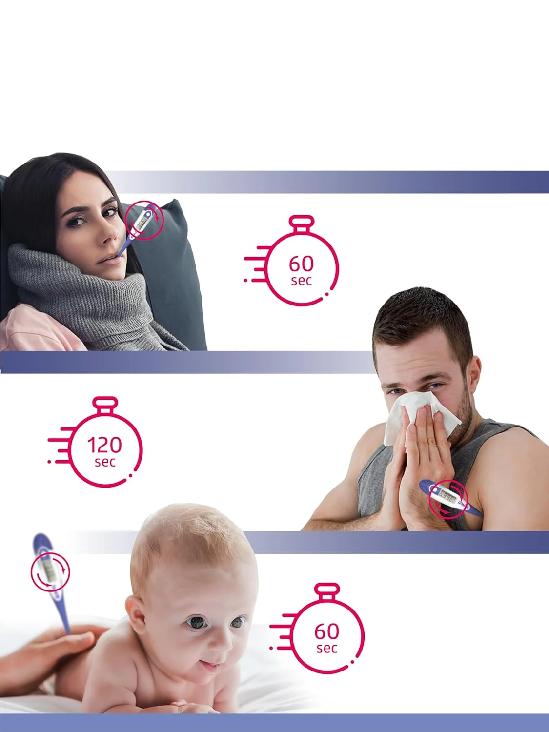 دماسنج دیجیتال استاندارد B.Well PRO-04 با نوک انعطاف پذیر و ضد آب، نمایش سانتیگراد و فارنهایت دماسنج دیجیتال استاندارد B.Well PRO-04 با نوک انعطاف پذیر و ضد آب، نمایش سانتیگراد و فارنهایت