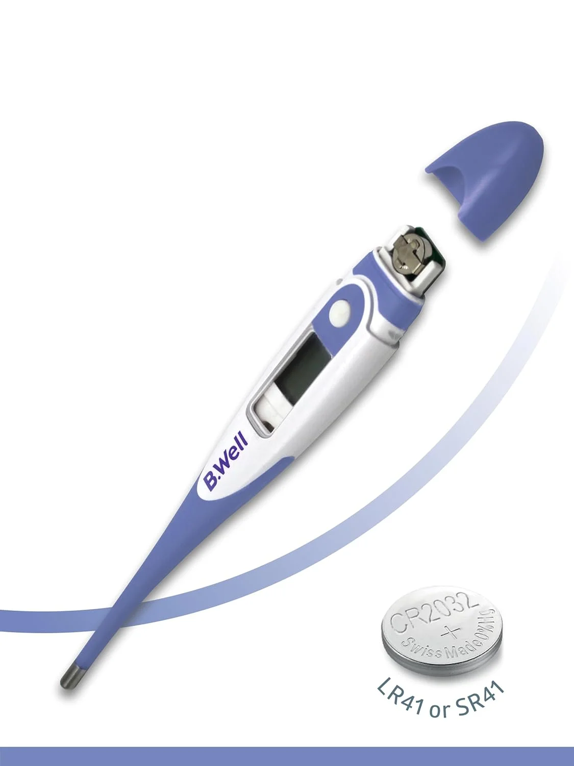 دماسنج دیجیتال استاندارد B.Well PRO-04 با نوک انعطاف پذیر و ضد آب، نمایش سانتیگراد و فارنهایت دماسنج دیجیتال استاندارد B.Well PRO-04 با نوک انعطاف پذیر و ضد آب، نمایش سانتیگراد و فارنهایت