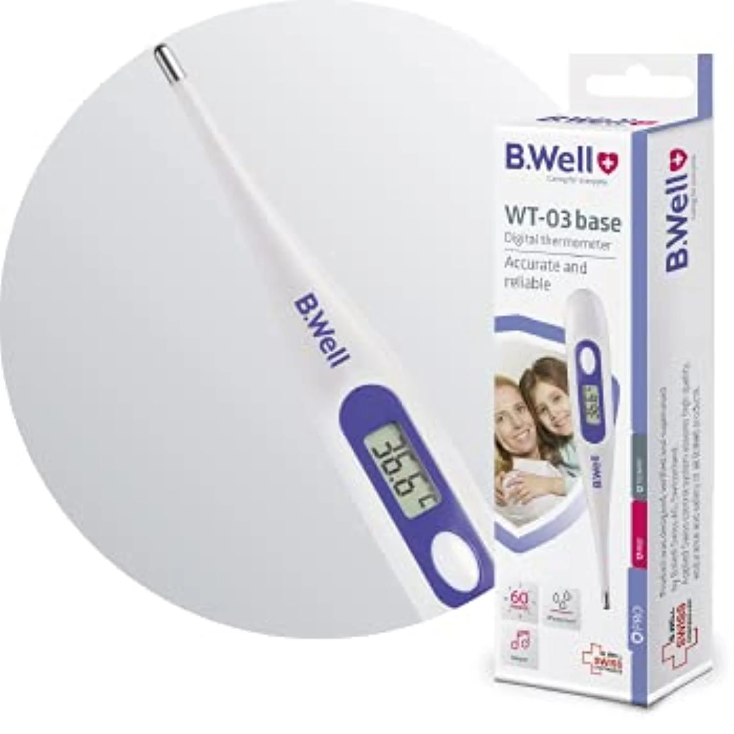 دماسنج دیجیتال بی.ول مدل WT-03 Base ضد آب