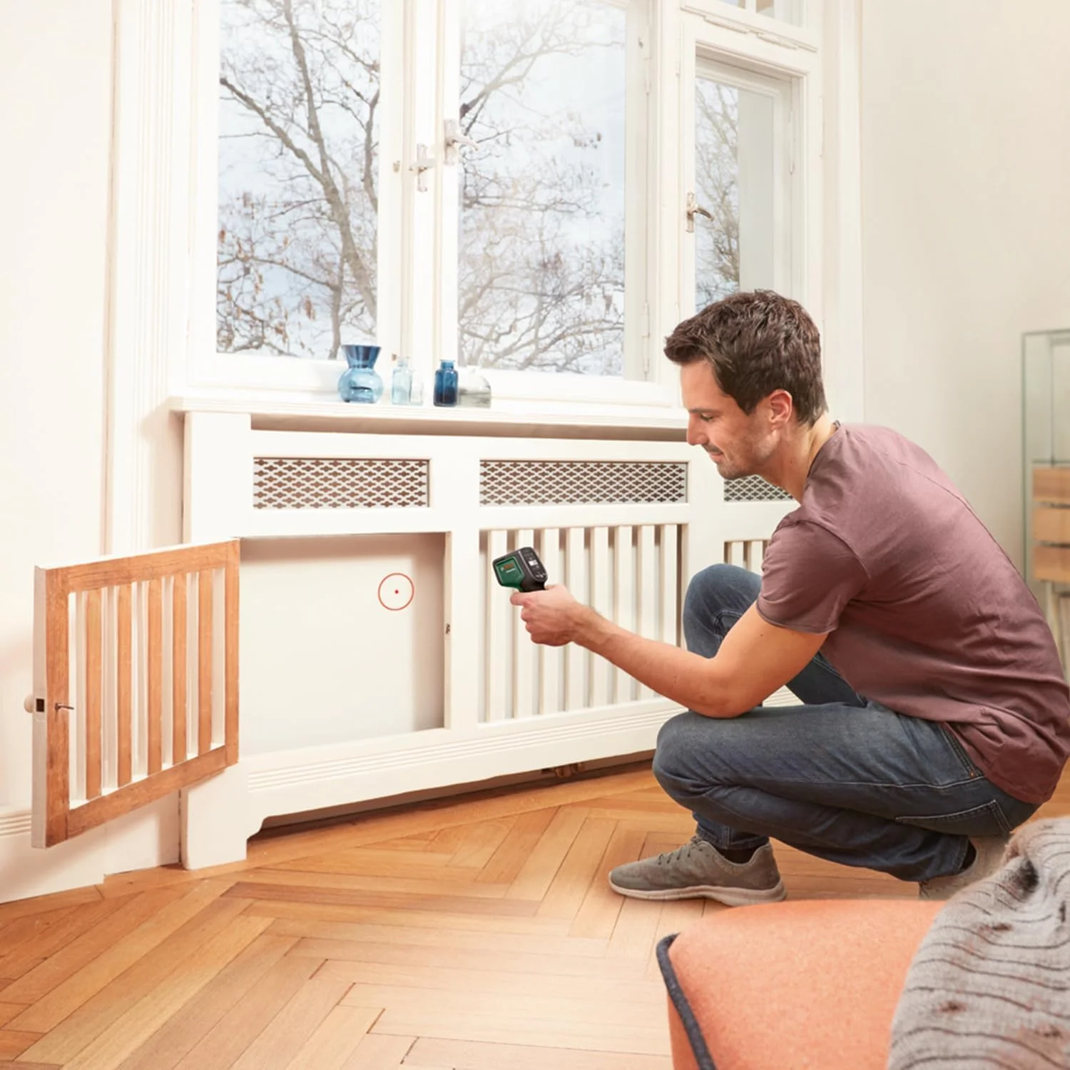 دماسنج مادون قرمز بوش مدل AdvancedTemp (-30°C...+500°C، شناسایی دمای سطح یا محیط و رطوبت برای شناسایی پل های حرارتی یا کپک، در جعبه مقوایی تجارت الکترونیک) دماسنج مادون قرمز بوش مدل AdvancedTemp (-30°C...+500°C، شناسایی دمای سطح یا محیط و رطوبت برای شناسایی پل های حرارتی یا کپک، در جعبه مقوایی تجارت الکترونیک)