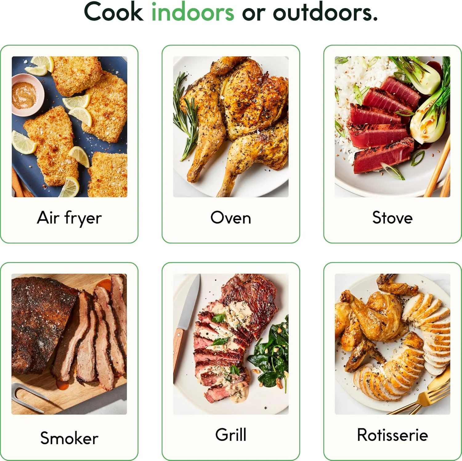 دماسنج هوشمند بی سیم گوشت CHEF iQ Sense با پروب فوق العاده نازک، دماسنج بلوتوثی گوشت با برد نامحدود، دماسنج دیجیتال غذا برای نظارت از راه دور بر کباب پز، فر، دودی، سرخ کن