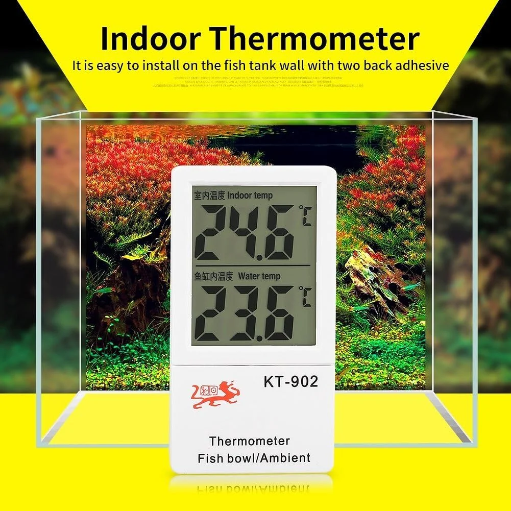 دماسنج دیجیتال 2 در 1 B&K برای آکواریوم و محیط با صفحه نمایش LCD بزرگ