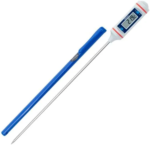 دماسنج دیجیتال جیبی قابل ردیابی Digi-Sense با کالیبراسیون، 302 درجه فارنهایت؛ دقت بالا، ساقه بلند 8 اینچی دماسنج دیجیتال جیبی قابل ردیابی Digi-Sense با کالیبراسیون، 302 درجه فارنهایت؛ دقت بالا، ساقه بلند 8 اینچی