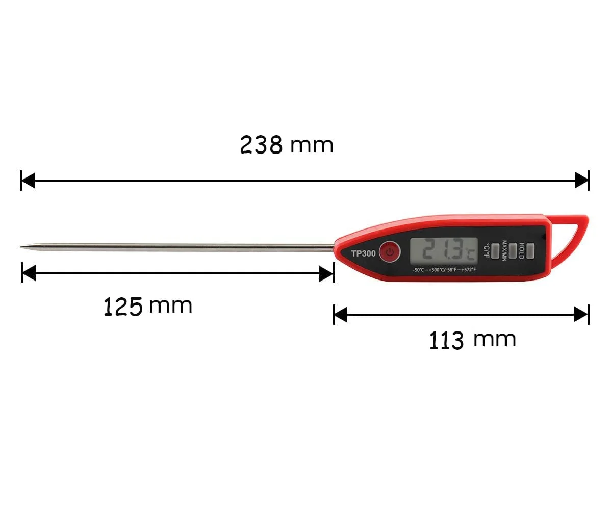 دماسنج دیجیتالی سریع خوان آشپزخانه Excefore برای مایعات، شمع، مواد غذایی، با ضدآب، مناسب برای غذا، گوشت، شیر، کباب پز، آب حمام، دارای میله بلند دماسنج دیجیتالی سریع خوان آشپزخانه Excefore برای مایعات، شمع، مواد غذایی، با ضدآب، مناسب برای غذا، گوشت، شیر، کباب پز، آب حمام، دارای میله بلند