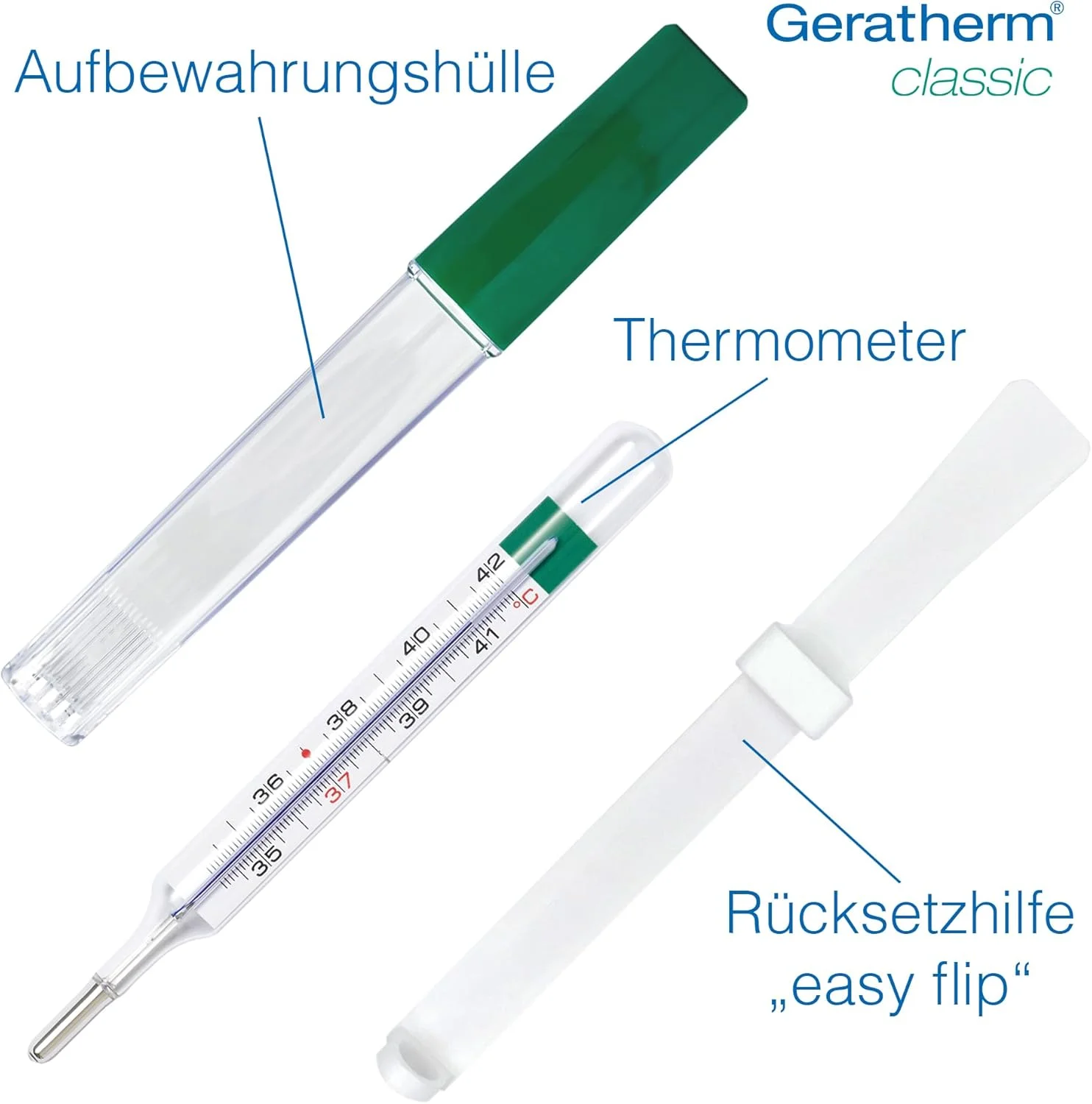 دماسنج آنالوگ کلاسیک گرماترم برای تب بدون جیوه - دقت مادام العمر - ساخت آلمان دماسنج آنالوگ کلاسیک گرماترم برای تب بدون جیوه - دقت مادام العمر - ساخت آلمان