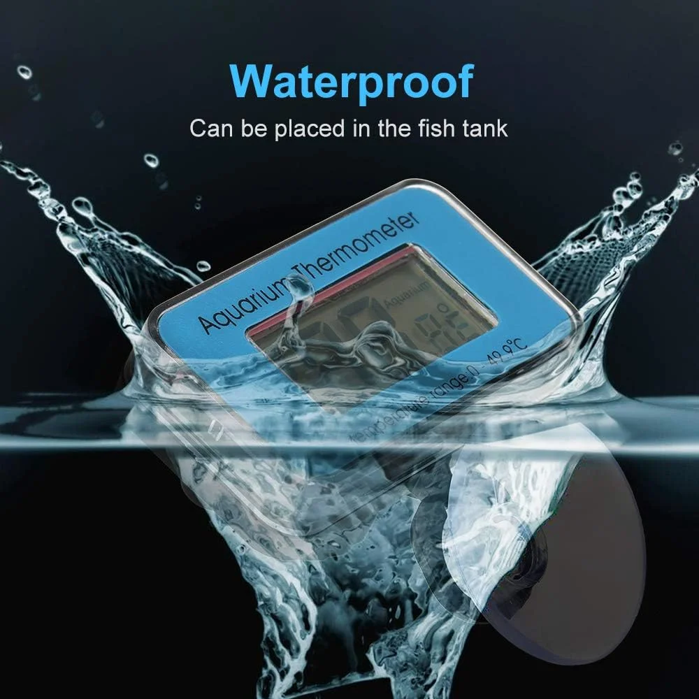 دماسنج دیجیتال ال سی دی ضد آب آکواریوم گولسکی با مکنده دماسنج دیجیتال ال سی دی ضد آب آکواریوم گولسکی با مکنده