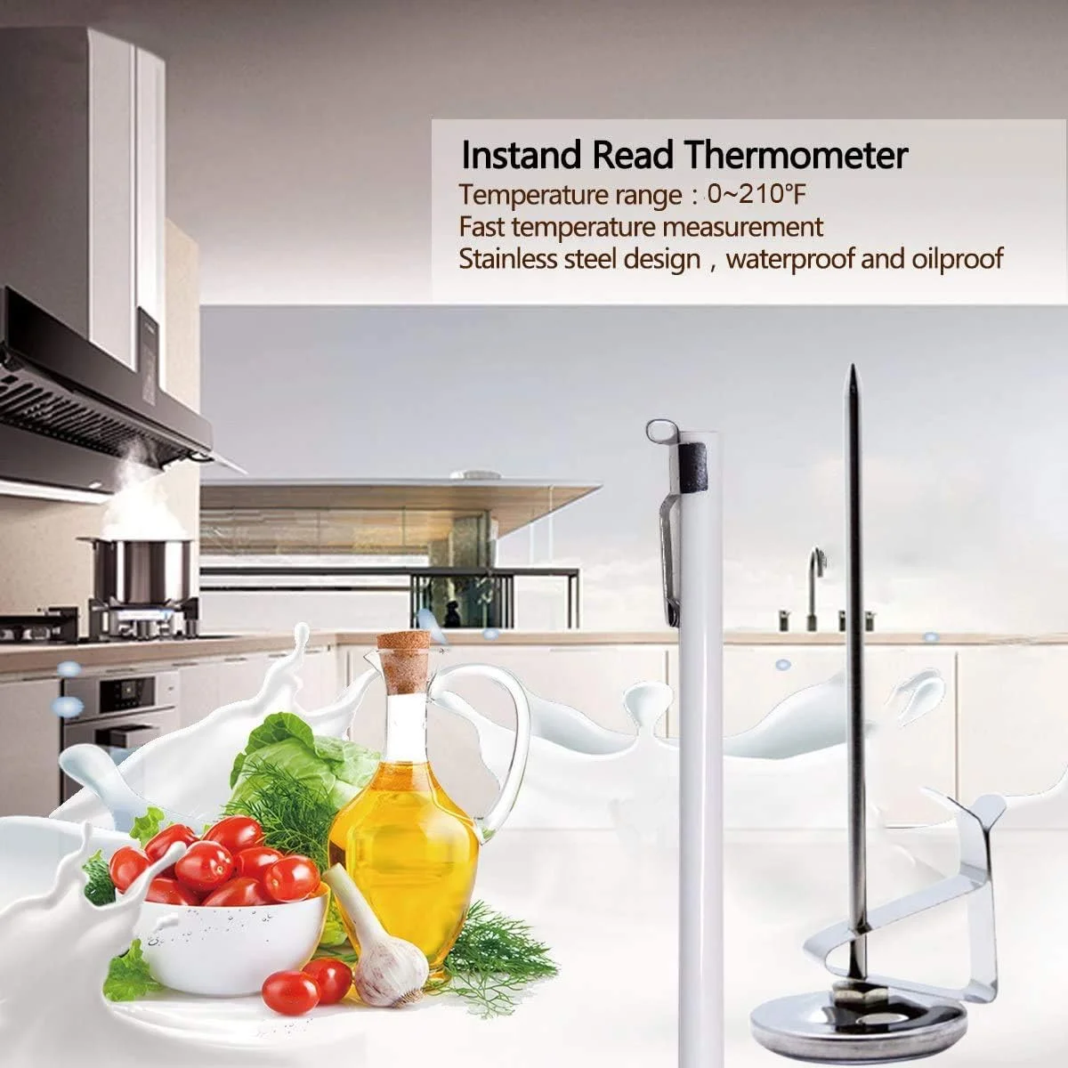 دماسنج عقربه ای فوری خوان فونیتو با صفحه 45 میلی متری، بهترین برای نوشیدنی های قهوه و فوم شیر شکلاتی دماسنج عقربه ای فوری خوان فونیتو با صفحه 45 میلی متری، بهترین برای نوشیدنی های قهوه و فوم شیر شکلاتی