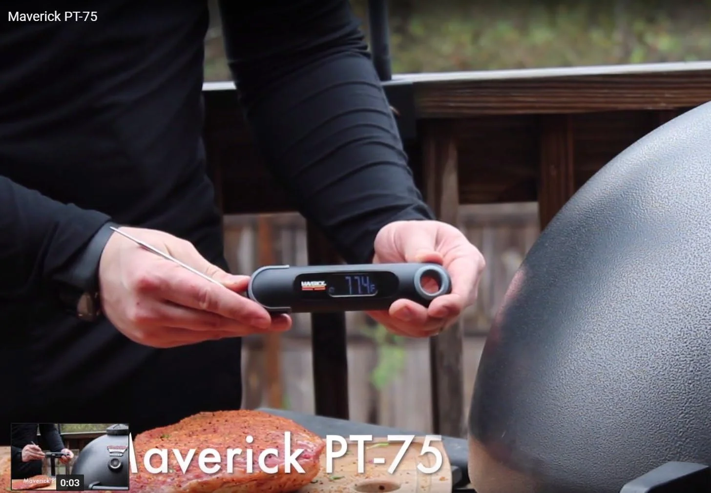 دماسنج دیجیتالی فوری خوان ماوریک PT-75 2 در 1 با تایمر شمارش معکوس خودکار داخلی، عالی برای گوشت، گریل، باربیکیو و آشپزخانه دماسنج دیجیتالی فوری خوان ماوریک PT-75 2 در 1 با تایمر شمارش معکوس خودکار داخلی، عالی برای گوشت، گریل، باربیکیو و آشپزخانه