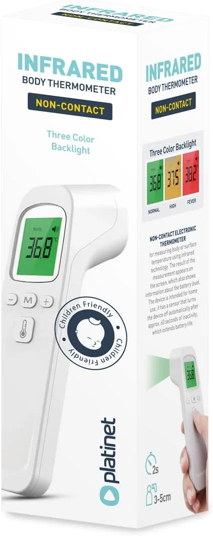 دماسنج مادون قرمز پلاتینیوم امگا HG02 سفید دماسنج مادون قرمز پلاتینیوم امگا HG02 سفید