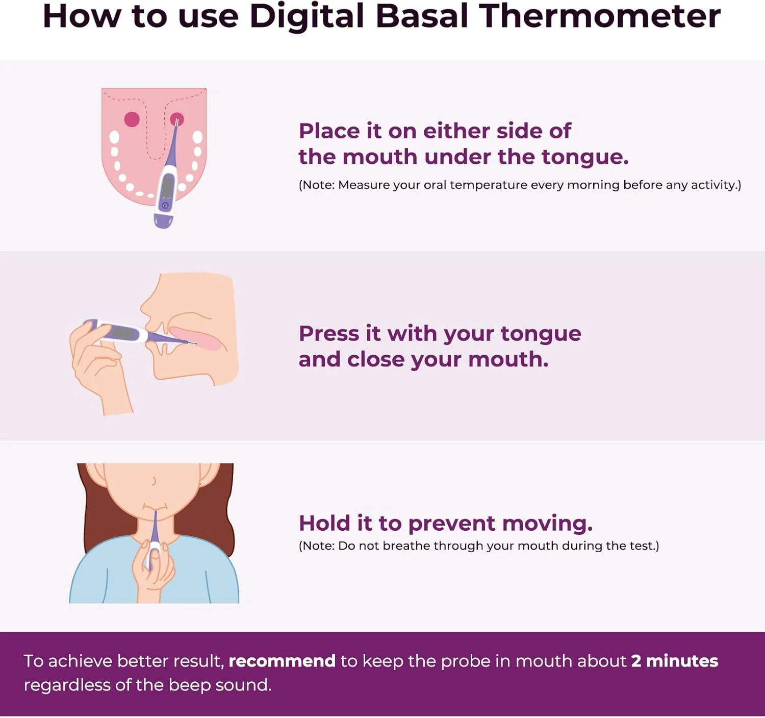 دماسنج دیجیتال پایه برای ردیابی تخمک گذاری، دماسنج دمای پایه بدن (BBT) برای پیش بینی باروری، دقت بالا، ضد آب IP22 دماسنج دیجیتال پایه برای ردیابی تخمک گذاری، دماسنج دمای پایه بدن (BBT) برای پیش بینی باروری، دقت بالا، ضد آب IP22