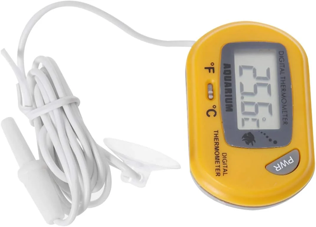 POPETPOP 2 عدد دماسنج LCD دیجیتال برای آکواریوم، تانک ماهی، ویواریوم، تراریوم خزندگان (زرد) POPETPOP 2 عدد دماسنج LCD دیجیتال برای آکواریوم، تانک ماهی، ویواریوم، تراریوم خزندگان (زرد)