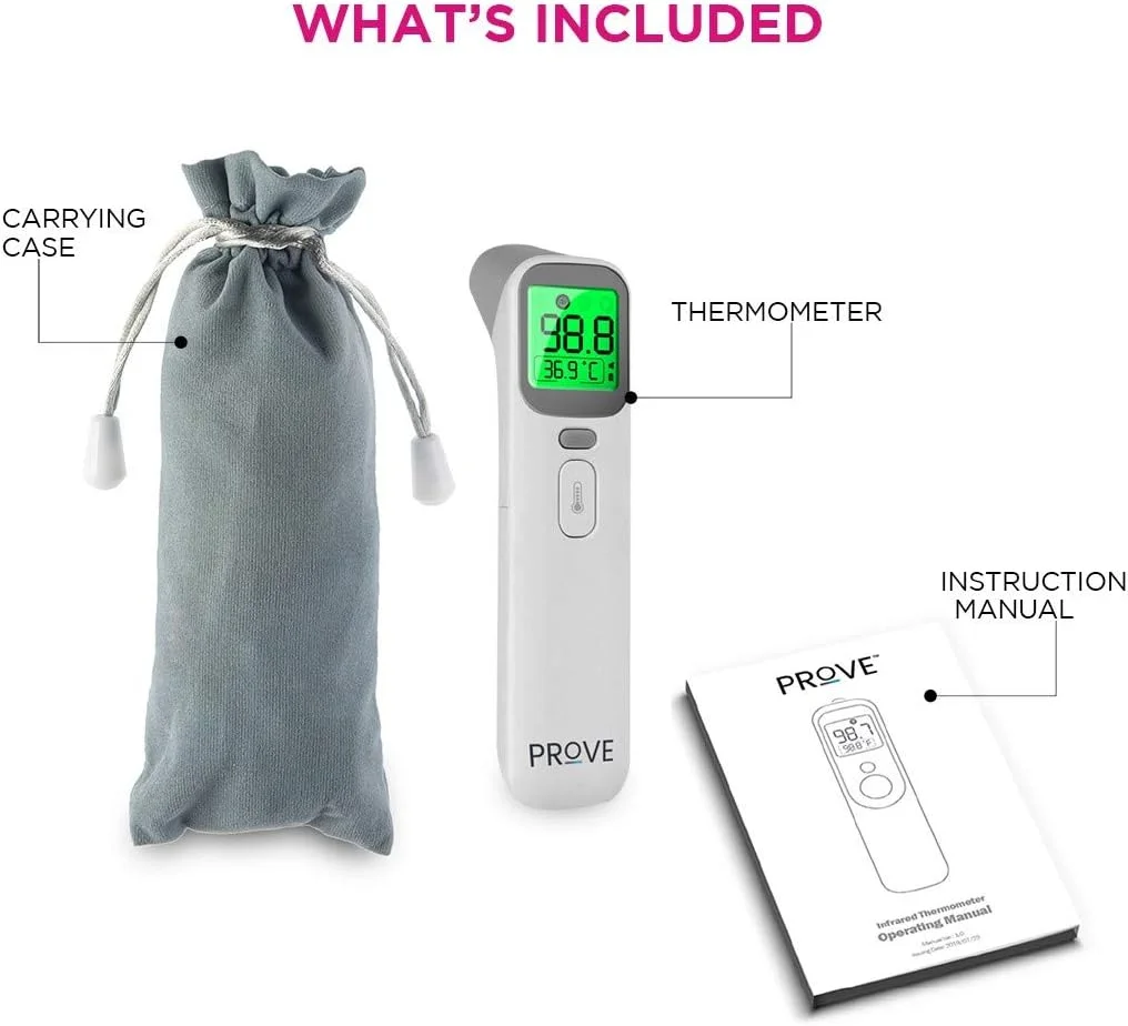 دماسنج مادون قرمز چند منظوره پرو | دماسنج مادون قرمز 4 در 1 | نشانگر تغییر رنگ تب دماسنج مادون قرمز چند منظوره پرو | دماسنج مادون قرمز 4 در 1 | نشانگر تغییر رنگ تب