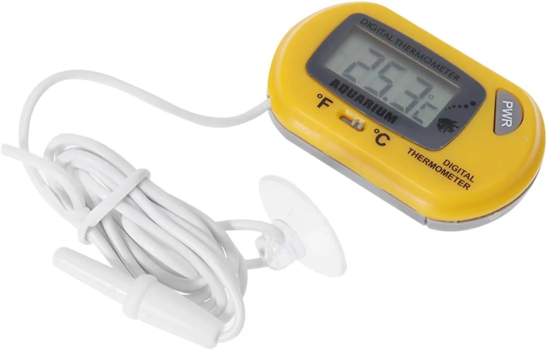 POPETPOP 2 عدد دماسنج LCD دیجیتال برای آکواریوم، تانک ماهی، ویواریوم، تراریوم خزندگان (زرد) POPETPOP 2 عدد دماسنج LCD دیجیتال برای آکواریوم، تانک ماهی، ویواریوم، تراریوم خزندگان (زرد)