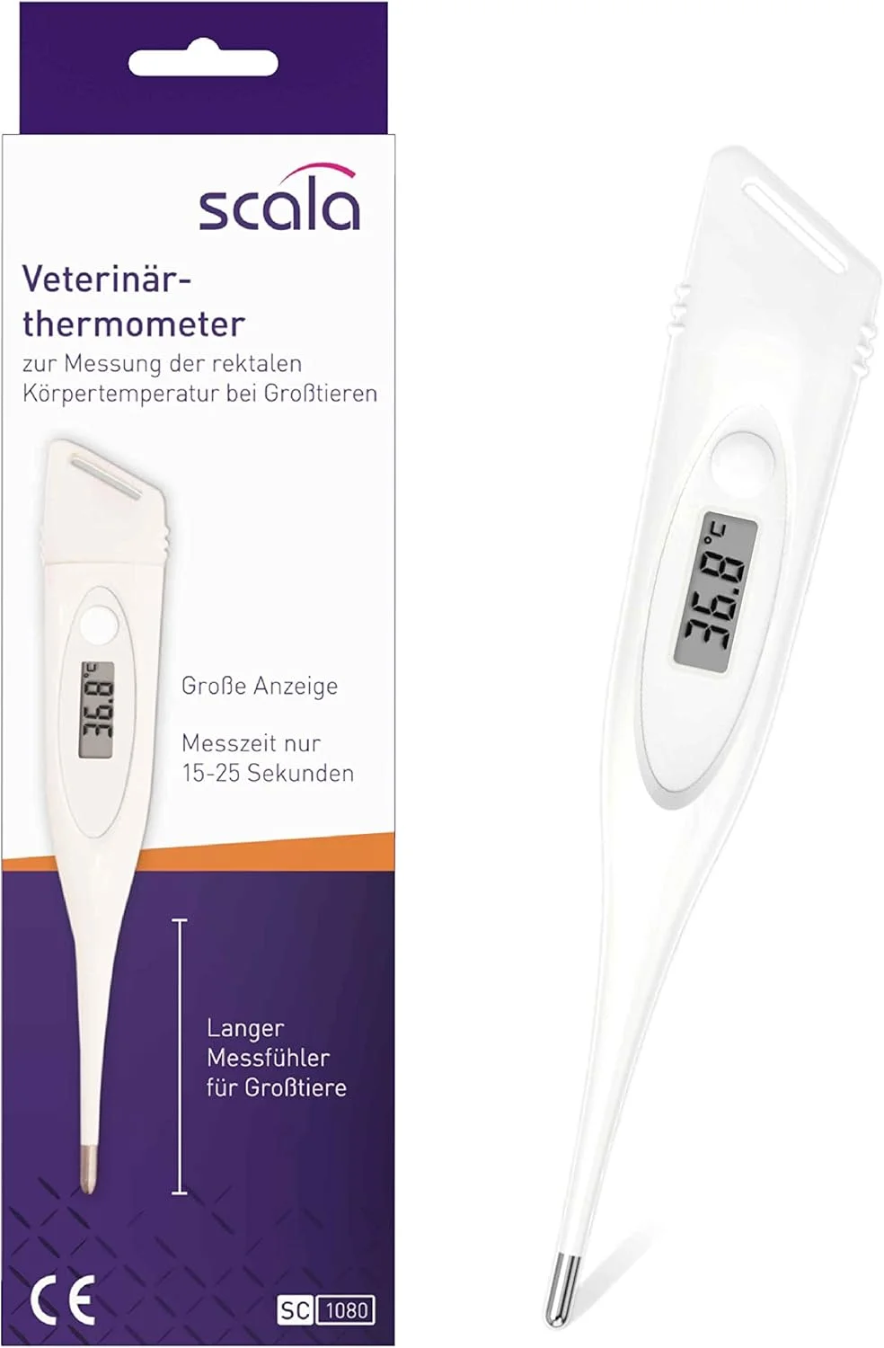 دماسنج دامپزشکی Scala SC 1080 سفید دماسنج دامپزشکی Scala SC 1080 سفید