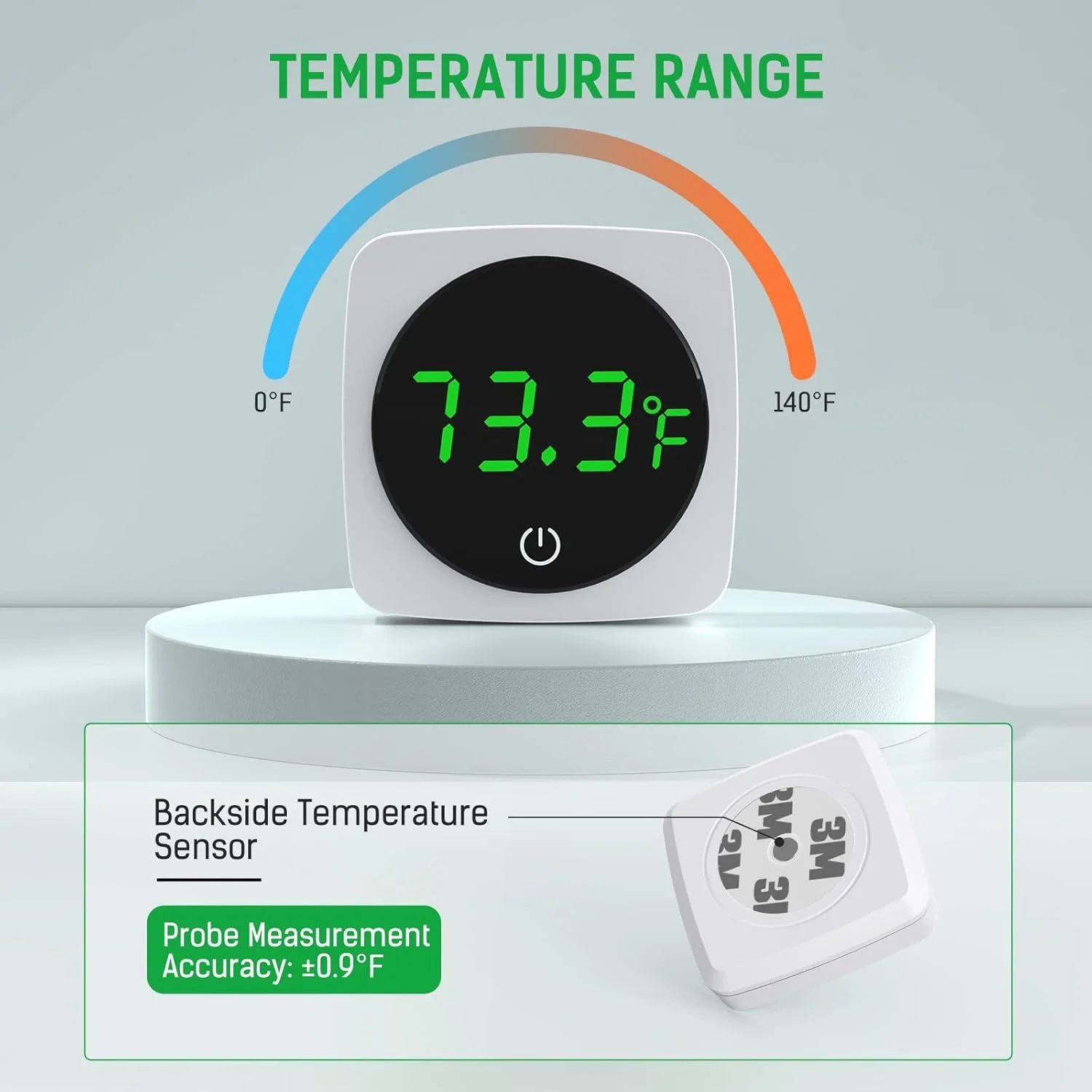دماسنج دیجیتال آکواریوم SYOSI با نمایشگر LED، سنسور دمای دقیق برای تانک ماهی، دماسنج صفحه لمسی برای محیط های آبی، اندازه گیری دقیق ±0.5 درجه سانتیگراد دماسنج دیجیتال آکواریوم SYOSI با نمایشگر LED، سنسور دمای دقیق برای تانک ماهی، دماسنج صفحه لمسی برای محیط های آبی، اندازه گیری دقیق ±0.5 درجه سانتیگراد