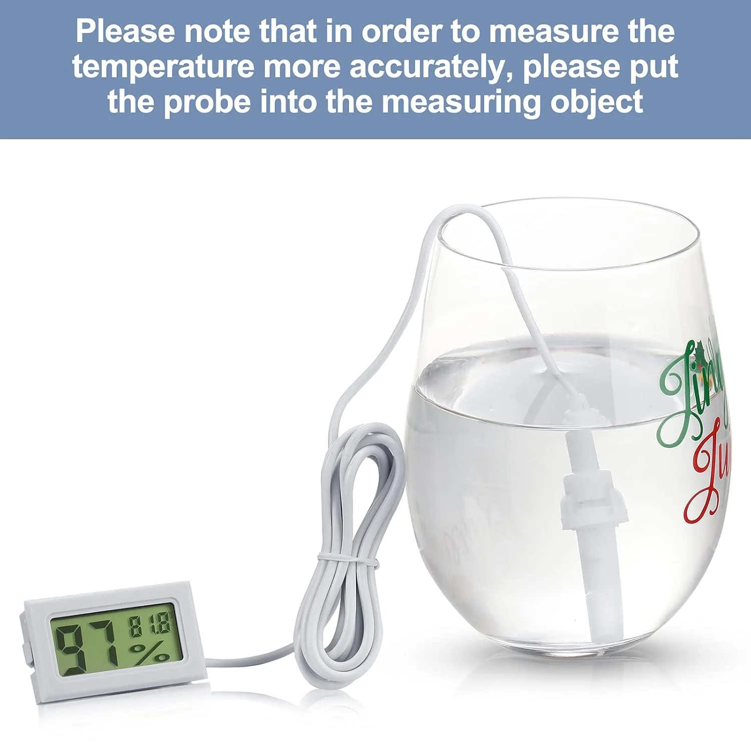 مینی دماسنج رطوبت سنج دیجیتال با پروب، نمایشگر LCD دما و رطوبت داخل سالن، مناسب برای دستگاه جوجه کشی، تراریوم گیاهان و خزندگان (سفید، 3 عدد) مینی دماسنج رطوبت سنج دیجیتال با پروب، نمایشگر LCD دما و رطوبت داخل سالن، مناسب برای دستگاه جوجه کشی، تراریوم گیاهان و خزندگان (سفید، 3 عدد)