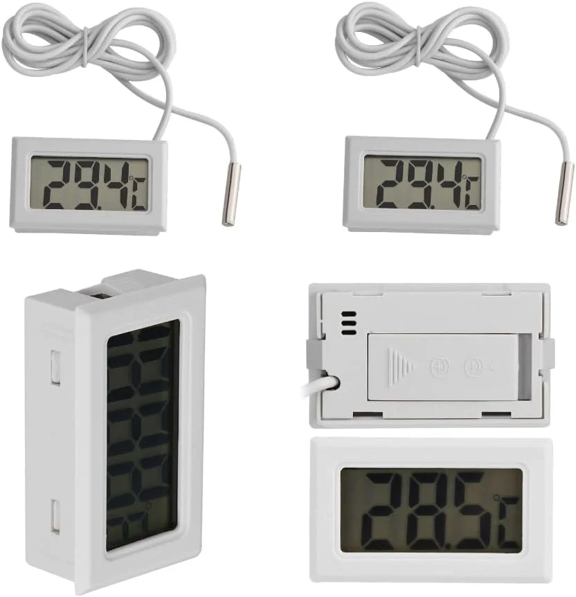 دماسنج دیجیتال ال سی دی مینی با پروب خارجی، نمایشگر ال ای دی، مناسب یخچال، آکواریوم و فریزر دماسنج دیجیتال ال سی دی مینی با پروب خارجی، نمایشگر ال ای دی، مناسب یخچال، آکواریوم و فریزر