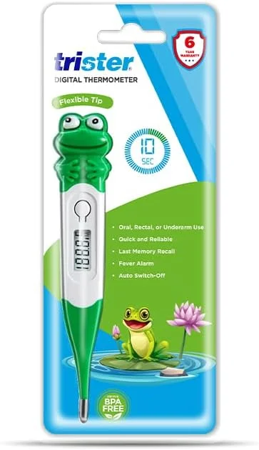 دماسنج دیجیتال تریستر (TS 201TDF) - مناسب برای استفاده دهانی، مقعدی و زیر بغل، نوک انعطاف پذیر، نتیجه سریع و دقیق، صفحه نمایش LCD، خاموش شدن خودکار، هشدار تب، فاقد BPA دماسنج دیجیتال تریستر (TS 201TDF) - مناسب برای استفاده دهانی، مقعدی و زیر بغل، نوک انعطاف پذیر، نتیجه سریع و دقیق، صفحه نمایش LCD، خاموش شدن خودکار، هشدار تب، فاقد BPA