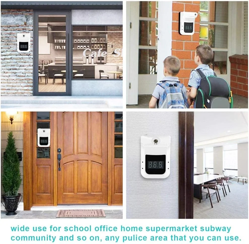 دماسنج مادون قرمز دیواری ZHYAN، دماسنج بالینی غیر تماسی، نصب روی دیوار، القای فوری 0.5 ثانیه، هشدار هوشمند دمای بالا