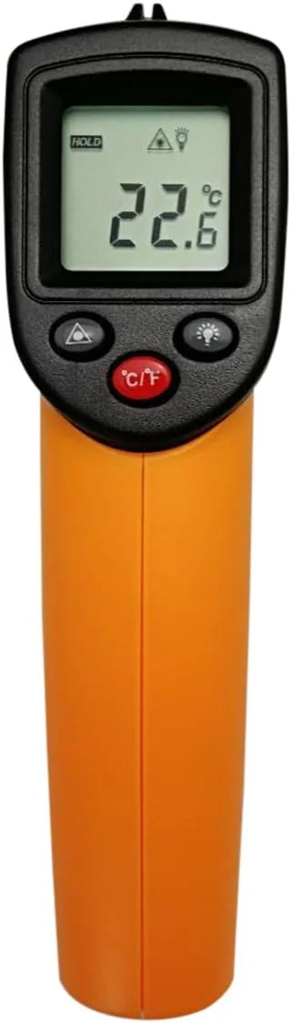 دماسنج مادون قرمز دیجیتال با نمایشگر LCD، تستر دمای دستی لیزری غیر تماسی