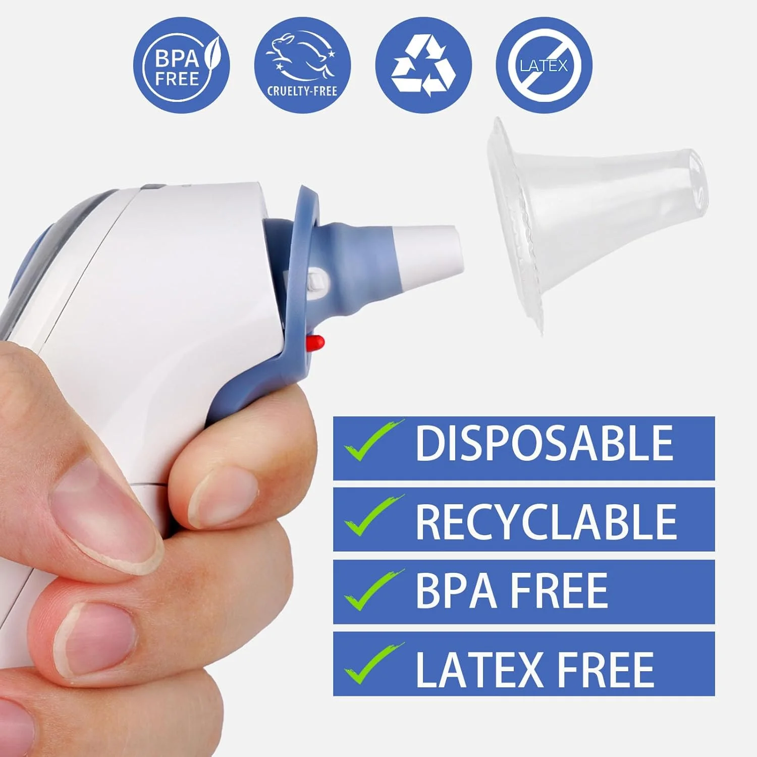 200 عدد روکش دماسنج، روکش پروب دماسنج گوش، کلاهک محافظ دماسنج، درپوش ترمواسکن برای مدل های ترمواسکن براون 200 عدد روکش دماسنج، روکش پروب دماسنج گوش، کلاهک محافظ دماسنج، درپوش ترمواسکن برای مدل های ترمواسکن براون