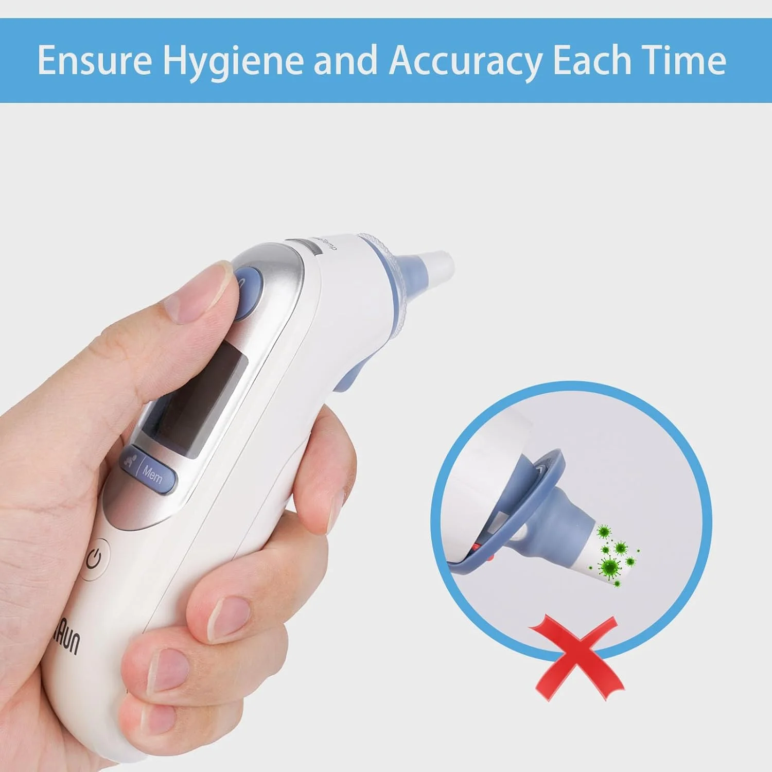 200 عدد روکش دماسنج، روکش پروب دماسنج گوش، کلاهک محافظ دماسنج، درپوش ترمواسکن برای مدل های ترمواسکن براون 200 عدد روکش دماسنج، روکش پروب دماسنج گوش، کلاهک محافظ دماسنج، درپوش ترمواسکن برای مدل های ترمواسکن براون