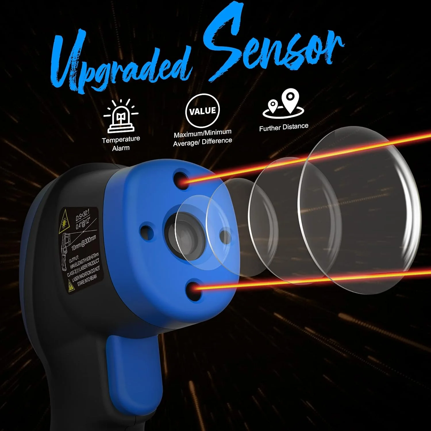 دماسنج مادون قرمز دیجیتال AIOMEST - تفنگ حرارتی غیر تماسی ANNMETER AN-1500 -58~2732 درجه فارنهایت، لیزر دستی IR برای پخت و پز، کوره، HVAC (نه برای دمای بدن انسان) دماسنج مادون قرمز دیجیتال AIOMEST - تفنگ حرارتی غیر تماسی ANNMETER AN-1500 -58~2732 درجه فارنهایت، لیزر دستی IR برای پخت و پز، کوره، HVAC (نه برای دمای بدن انسان)