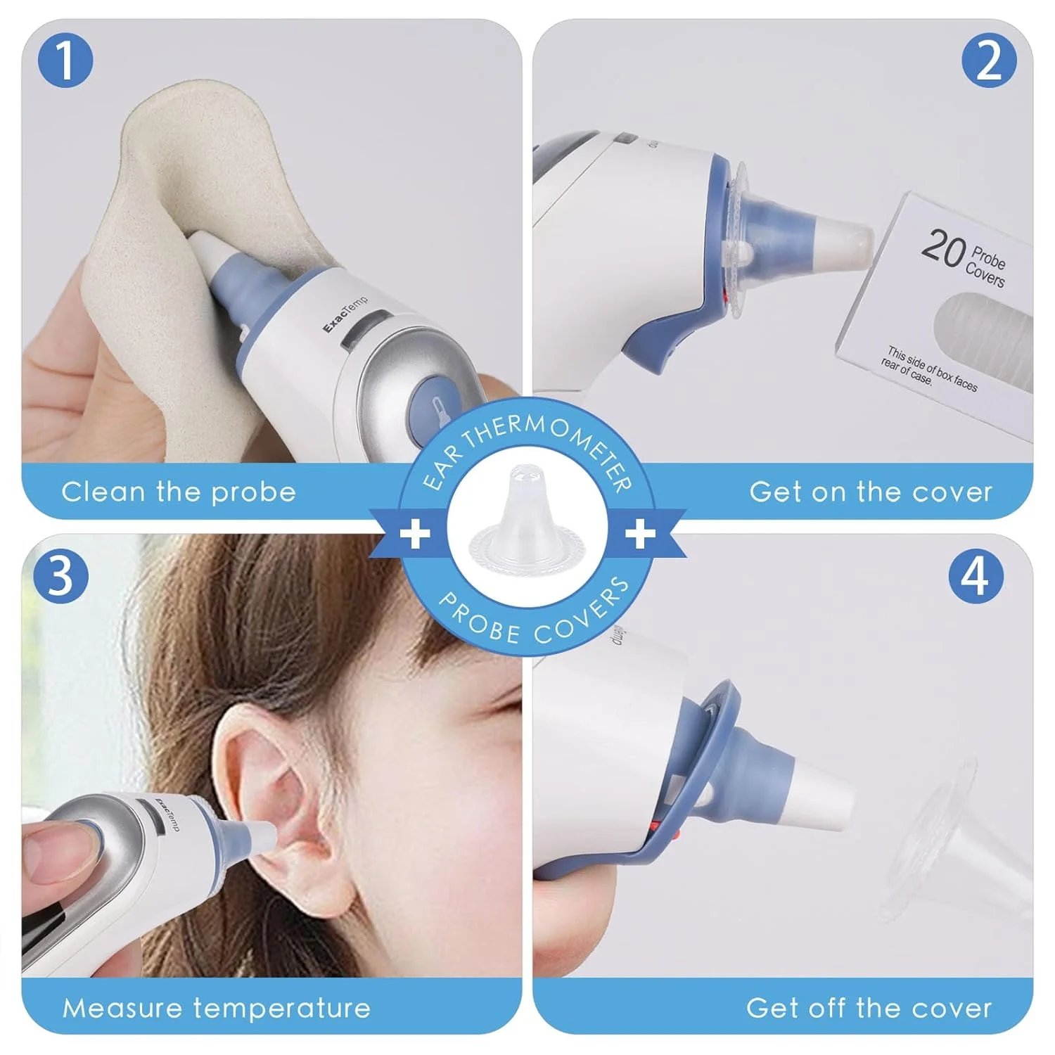 200 عدد روکش دماسنج، روکش پروب دماسنج گوش، کلاهک محافظ دماسنج، درپوش ترمواسکن برای مدل های ترمواسکن براون 200 عدد روکش دماسنج، روکش پروب دماسنج گوش، کلاهک محافظ دماسنج، درپوش ترمواسکن برای مدل های ترمواسکن براون