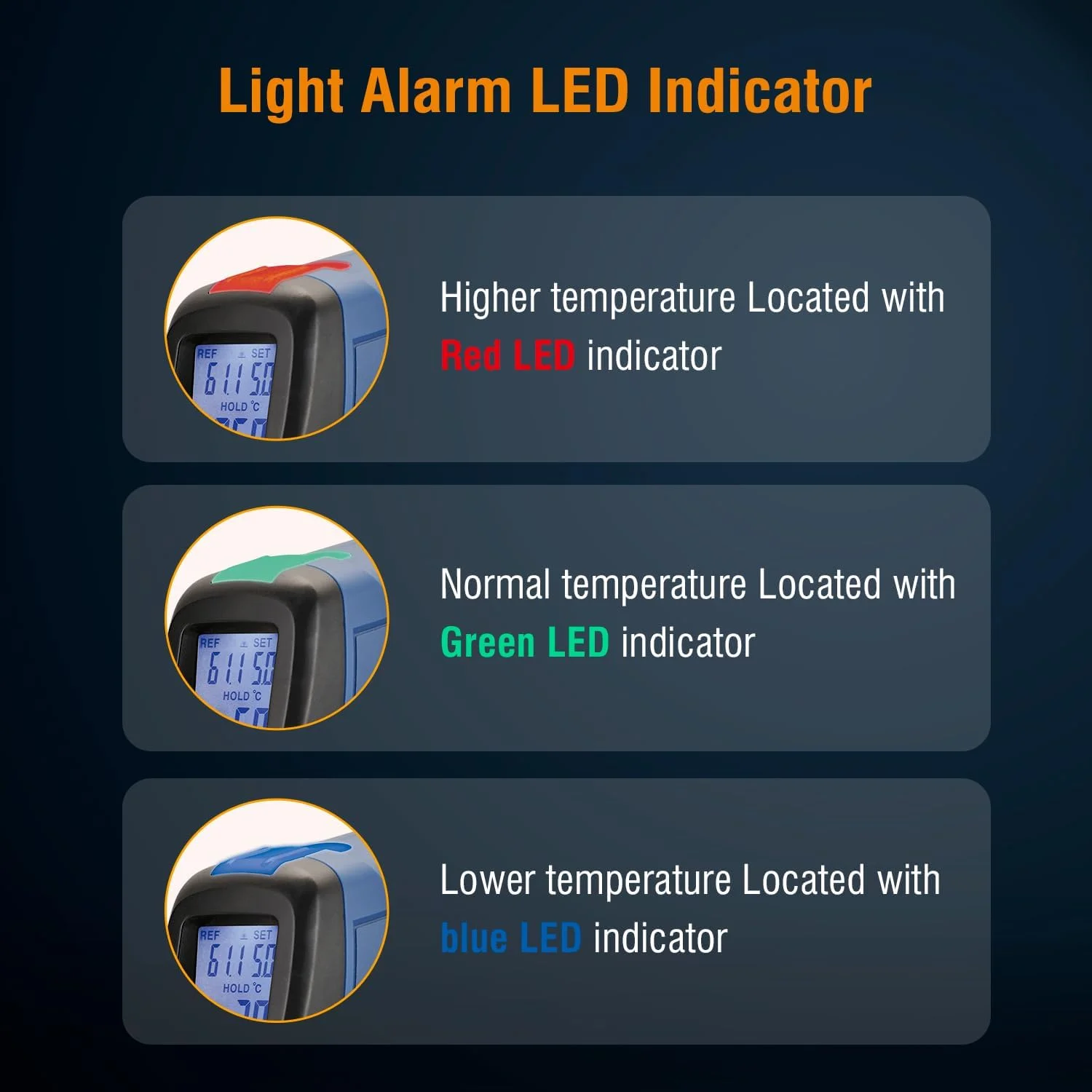 ترمومتر مادون قرمز CEM، تفنگ دمای دیجیتال حرارتی، آشکارساز نشت هوا برای تعمیرات صنعتی با لیزر دایره ای ثبت شده، ترمومتر لیزری، 50- تا 380 درجه سانتیگراد، مناسب برای استفاده انسانی نیست