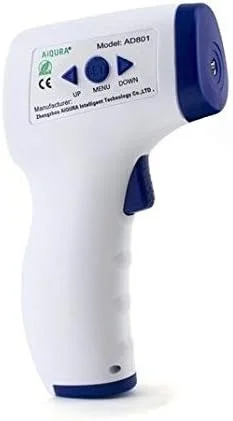 دماسنج مادون قرمز غیر تماسی Docooler-1، اندازه گیری دمای پیشانی با LCD و نور پس زمینه سه رنگ، نمایشگر دیجیتال، دقت ±0.2℃