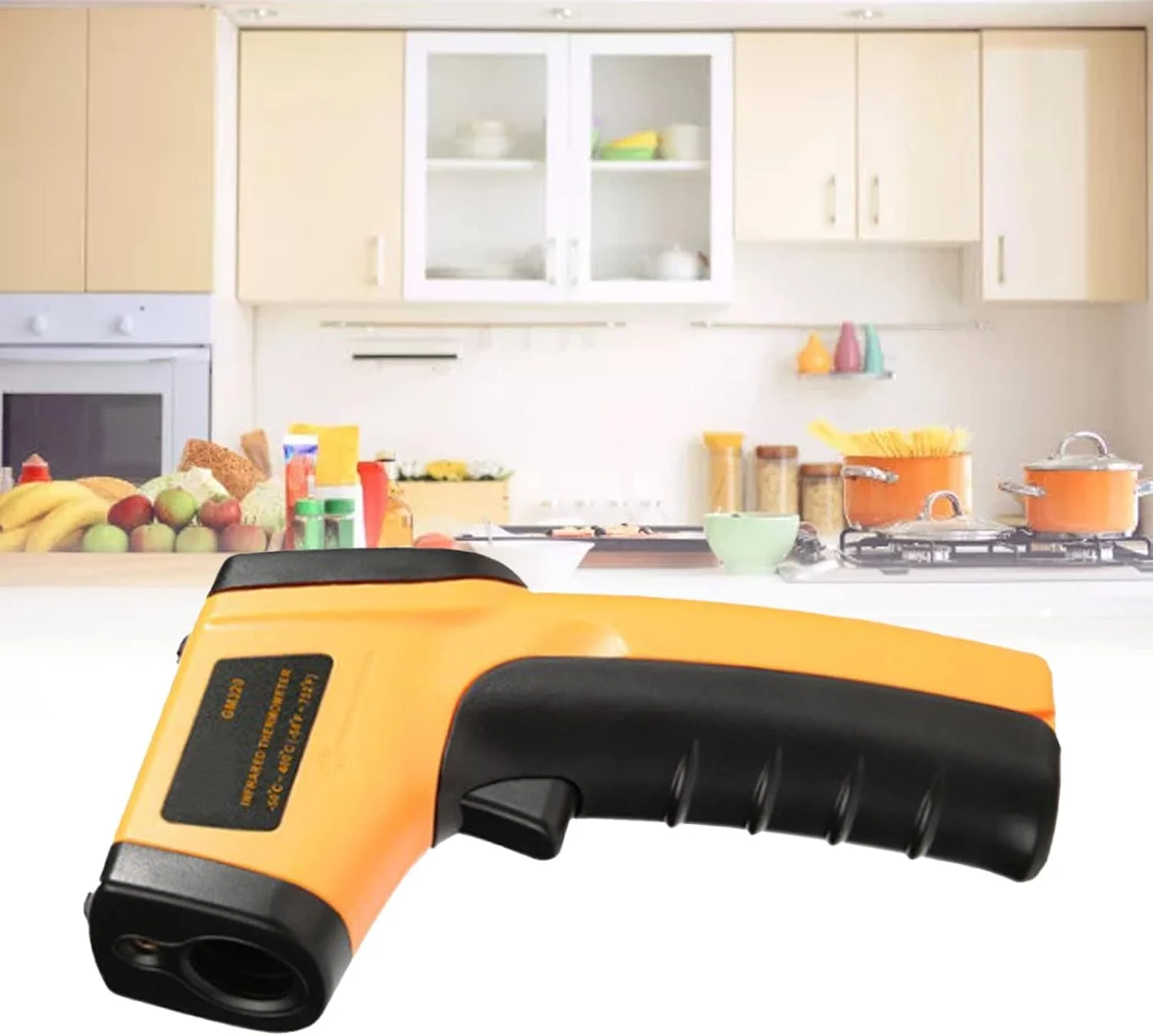 دماسنج مادون قرمز دیجیتال با قابلیت نشانه گذاری لیزری، دقت بالا، اندازه گیری سریع 500 میلی ثانیه، صفحه نمایش رنگی LCD و قابلیت تنظیم ضریب انتشار در واحدهای سانتیگراد و فارنهایت دماسنج مادون قرمز دیجیتال با قابلیت نشانه گذاری لیزری، دقت بالا، اندازه گیری سریع 500 میلی ثانیه، صفحه نمایش رنگی LCD و قابلیت تنظیم ضریب انتشار در واحدهای سانتیگراد و فارنهایت