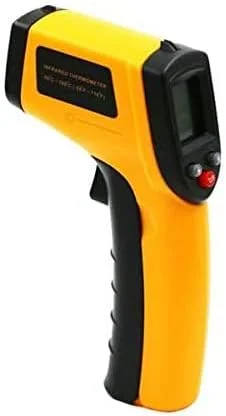 دماسنج لیزری دیجیتال مادون قرمز برای غذا و پخت و پز (زرد و مشکی) دماسنج لیزری دیجیتال مادون قرمز برای غذا و پخت و پز (زرد و مشکی)