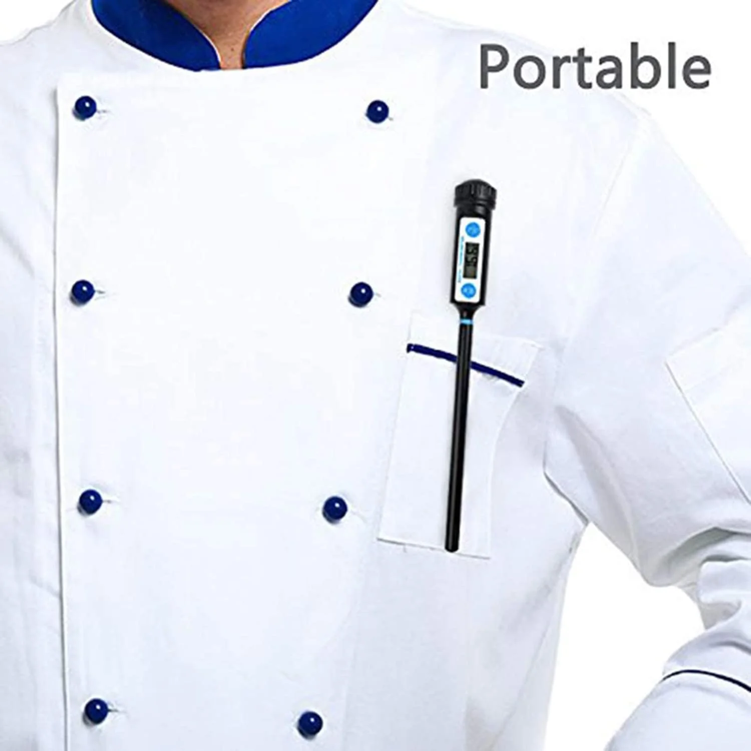 دماسنج آشپزی ELECDON - دماسنج دیجیتال غذا، گوشت و شیرینی - دماسنج دیجیتال خوانش سریع DT-10 با میله بلند برای آشپزی، باربیکیو، آشپزخانه، گریل و شیر (رنگ مشکی) دماسنج آشپزی ELECDON - دماسنج دیجیتال غذا، گوشت و شیرینی - دماسنج دیجیتال خوانش سریع DT-10 با میله بلند برای آشپزی، باربیکیو، آشپزخانه، گریل و شیر (رنگ مشکی)