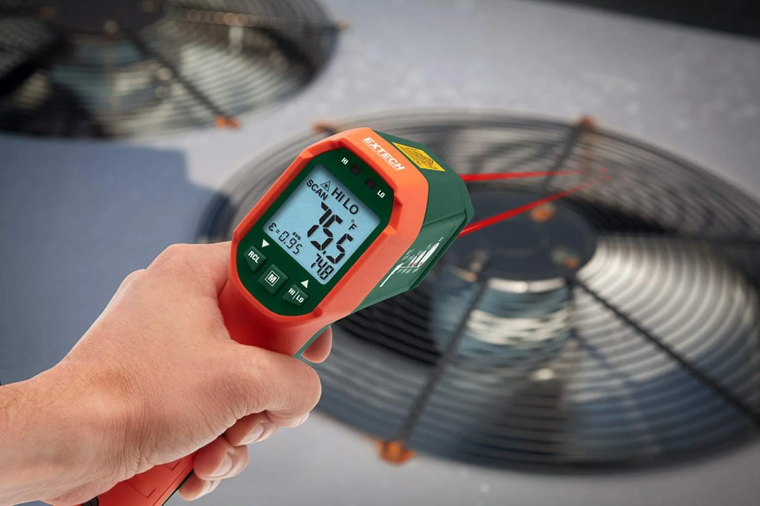 دماسنج مادون قرمز لیزری دوگانه ضد آب Extech دماسنج مادون قرمز لیزری دوگانه ضد آب Extech