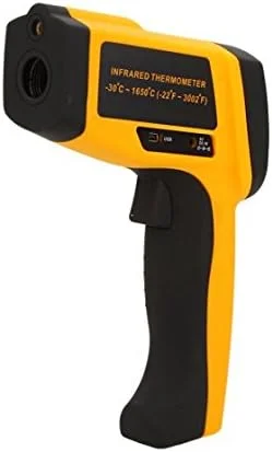 دماسنج لیزری مادون قرمز دیجیتال غیر تماسی GM1651 LCD با نسبت 50:1، محدوده دما -30 تا 1650 درجه سانتیگراد با رابط USB دماسنج لیزری مادون قرمز دیجیتال غیر تماسی GM1651 LCD با نسبت 50:1، محدوده دما -30 تا 1650 درجه سانتیگراد با رابط USB