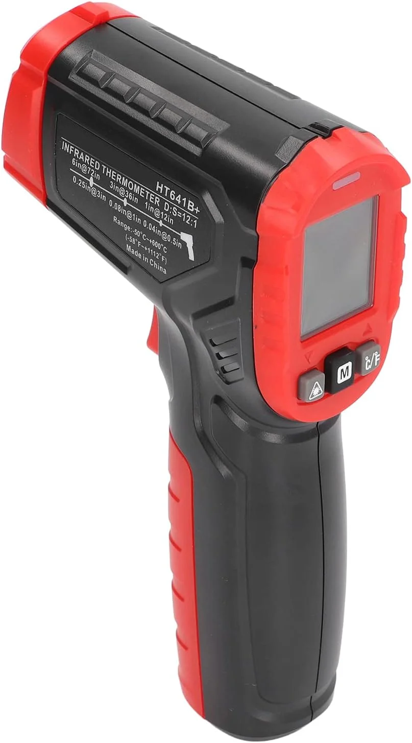 دماسنج مادون قرمز نمایشگر دیجیتال لیزری غیر تماسی ابزار لیزری برای الکترونیک، پخت و پز خانگی، کباب پز و صنایع خودروسازی