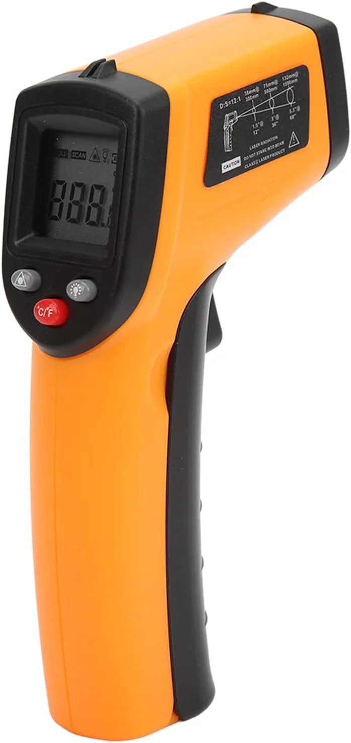 دماسنج مادون قرمز، دماسنج لیزری دیجیتال دستی بادوام، برای پخت و پز