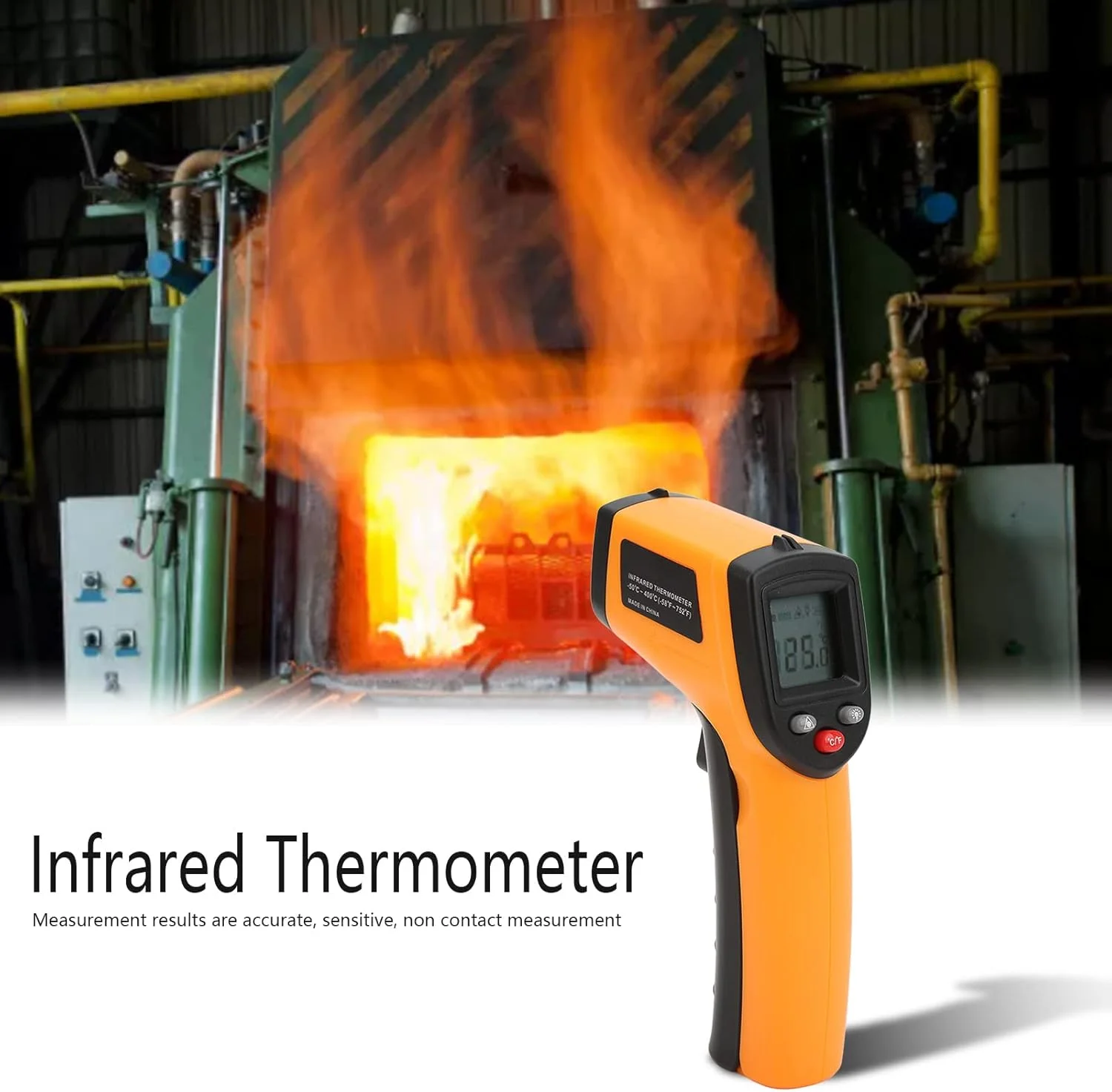 دماسنج مادون قرمز، دماسنج لیزری دیجیتال دستی بادوام، برای پخت و پز دماسنج مادون قرمز، دماسنج لیزری دیجیتال دستی بادوام، برای پخت و پز