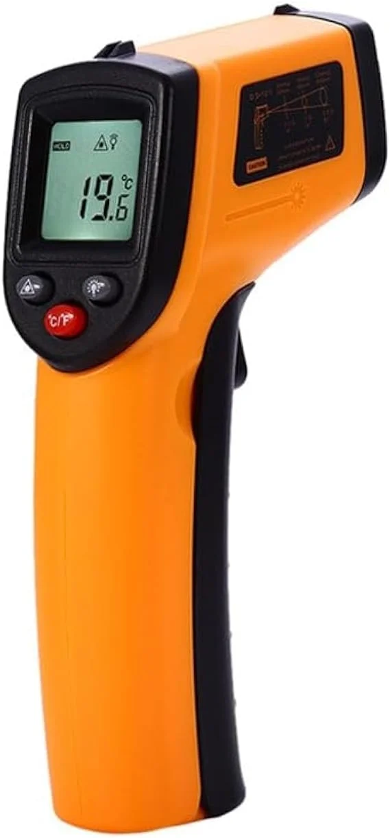 تستر دمای لیزری مادون قرمز نارنجی/مشکی چند رنگ