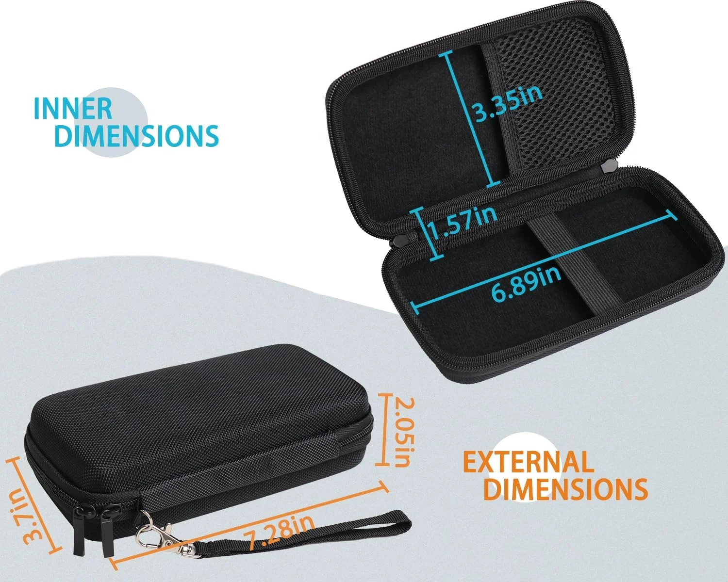 کیف محافظ سخت جایگزین، سازگار با ترمومتر لیزری مادون قرمز Etekcity 774 749 / ترمومتر لیزری KIZEN LaserPro LP300