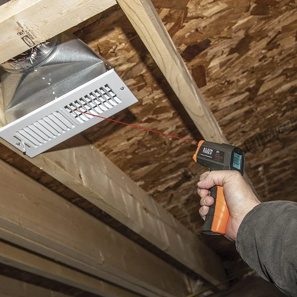 ترمومتر مادون قرمز کلاین تولز IR1، تفنگ لیزری دیجیتال ترمومتر غیر تماسی با محدوده دمایی -4 تا 752 درجه فارنهایت ترمومتر مادون قرمز کلاین تولز IR1، تفنگ لیزری دیجیتال ترمومتر غیر تماسی با محدوده دمایی -4 تا 752 درجه فارنهایت