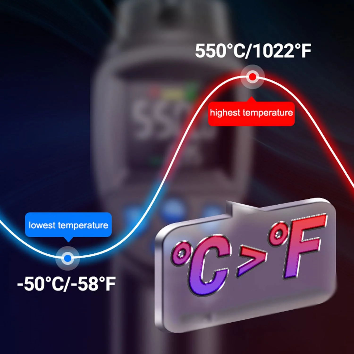 دماسنج سنسور JOSBY، دماسنج حرارتی دستی، ضریب انتشار قابل تنظیم و قابل تغییر، اعلان باتری کم و خاموش شدن خودکار در 20 ثانیه، برای پخت و پز، فر پیتزا، گریل دماسنج سنسور JOSBY، دماسنج حرارتی دستی، ضریب انتشار قابل تنظیم و قابل تغییر، اعلان باتری کم و خاموش شدن خودکار در 20 ثانیه، برای پخت و پز، فر پیتزا، گریل