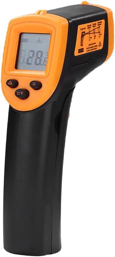 ترمومتر مادون قرمز غیر تماسی دستی مورلیان مدل HW600 با صفحه نمایش LCD، دماسنج صنعتی دیجیتال IR پیرومتر لیزری، -50 تا 600 درجه سانتیگراد / -58 تا 1122 درجه فارنهایت (نه برای انسان)، بدون باتری ترمومتر مادون قرمز غیر تماسی دستی مورلیان مدل HW600 با صفحه نمایش LCD، دماسنج صنعتی دیجیتال IR پیرومتر لیزری، -50 تا 600 درجه سانتیگراد / -58 تا 1122 درجه فارنهایت (نه برای انسان)، بدون باتری
