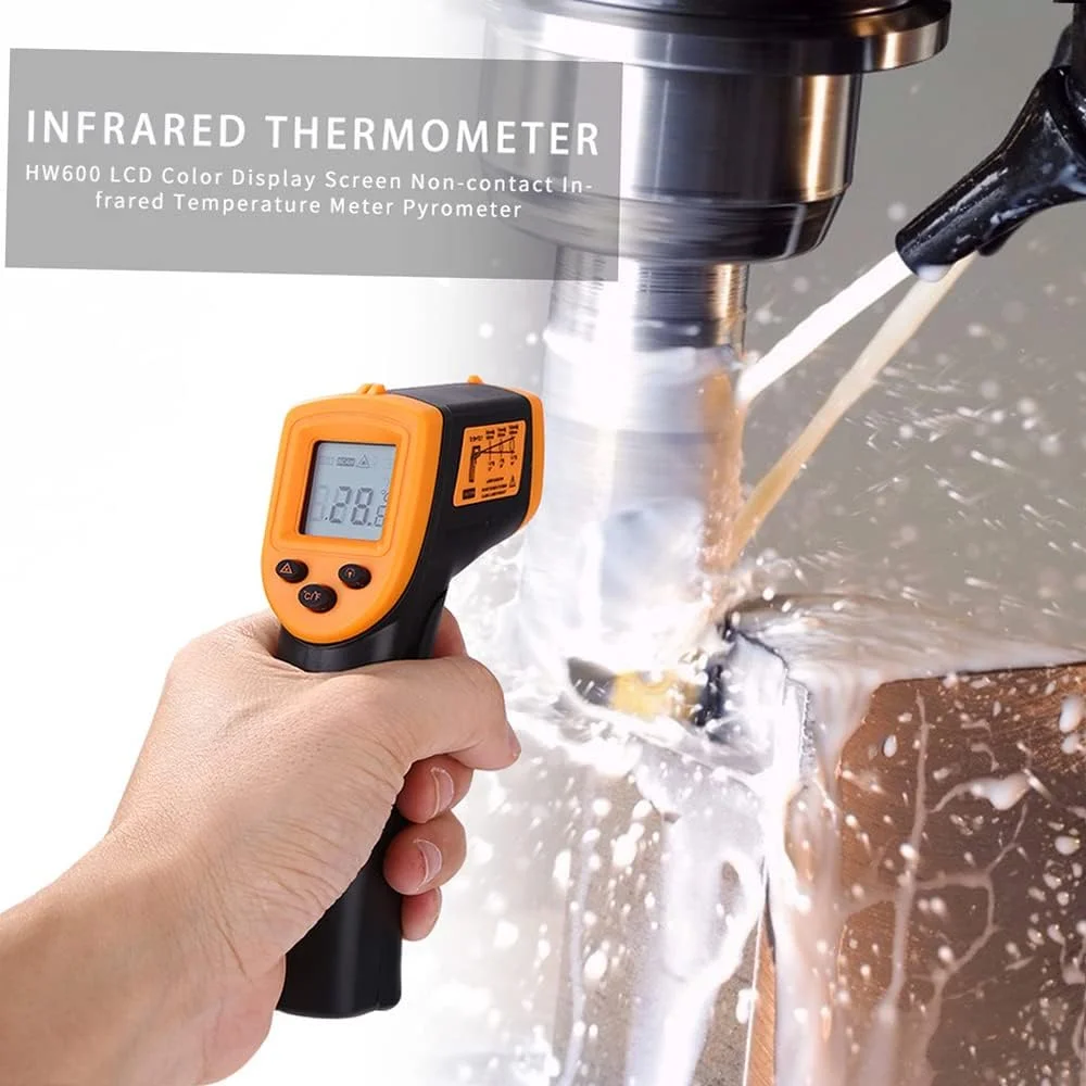 ترمومتر مادون قرمز غیر تماسی دستی مورلیان مدل HW600 با صفحه نمایش LCD، دماسنج صنعتی دیجیتال IR پیرومتر لیزری، -50 تا 600 درجه سانتیگراد / -58 تا 1122 درجه فارنهایت (نه برای انسان)، بدون باتری ترمومتر مادون قرمز غیر تماسی دستی مورلیان مدل HW600 با صفحه نمایش LCD، دماسنج صنعتی دیجیتال IR پیرومتر لیزری، -50 تا 600 درجه سانتیگراد / -58 تا 1122 درجه فارنهایت (نه برای انسان)، بدون باتری