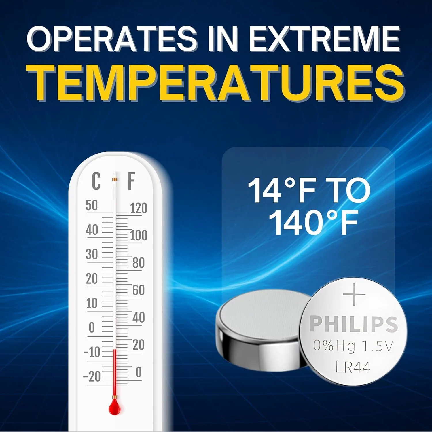 باتری های دکمه ای فیلیپس LR44 بسته 12 عددی، جایگزین AG13 A76 l1154f 357 303 SR44 AG13 LR41 - باتری دکمه ای آلکالاین 1.5 ولت، ایده آل برای دماسنج، لیزر، ساعت، تجهیزات پزشکی. باتری های دکمه ای فیلیپس LR44 بسته 12 عددی، جایگزین AG13 A76 l1154f 357 303 SR44 AG13 LR41 - باتری دکمه ای آلکالاین 1.5 ولت، ایده آل برای دماسنج، لیزر، ساعت، تجهیزات پزشکی.