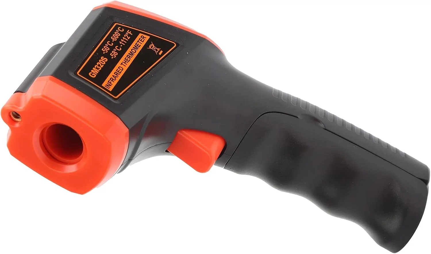 تفنگ اندازه گیری دما، دماسنج مادون قرمز، دماسنج صنعتی، با صفحه نمایش ال سی دی مدل GM320S برای لوله های آب گرم و سطح قطعات موتور (قرمز)، دماسنج های مادون قرمز و لیزری