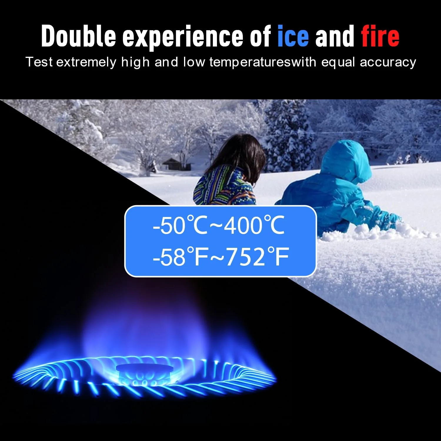 تفنگ دماسنج مادون قرمز، دماسنج لیزری غیر تماسی -50℃ تا 400℃، دماسنج تفنگی با قابلیت تنظیم ضریب انتشار، تفنگ اندازه گیری دما برای پخت و پز، باربیکیو، فر پیتزا تفنگ دماسنج مادون قرمز، دماسنج لیزری غیر تماسی -50℃ تا 400℃، دماسنج تفنگی با قابلیت تنظیم ضریب انتشار، تفنگ اندازه گیری دما برای پخت و پز، باربیکیو، فر پیتزا