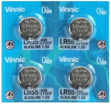 باتری آلکالاین Vinnic AG8 L1121F LR55 191 V8GA – باتری‌های دکمه‌ای بادوام برای ساعت، ماشین حساب، اسباب بازی، لیزر، ساعت، دماسنج و موارد دیگر (10 عدد)