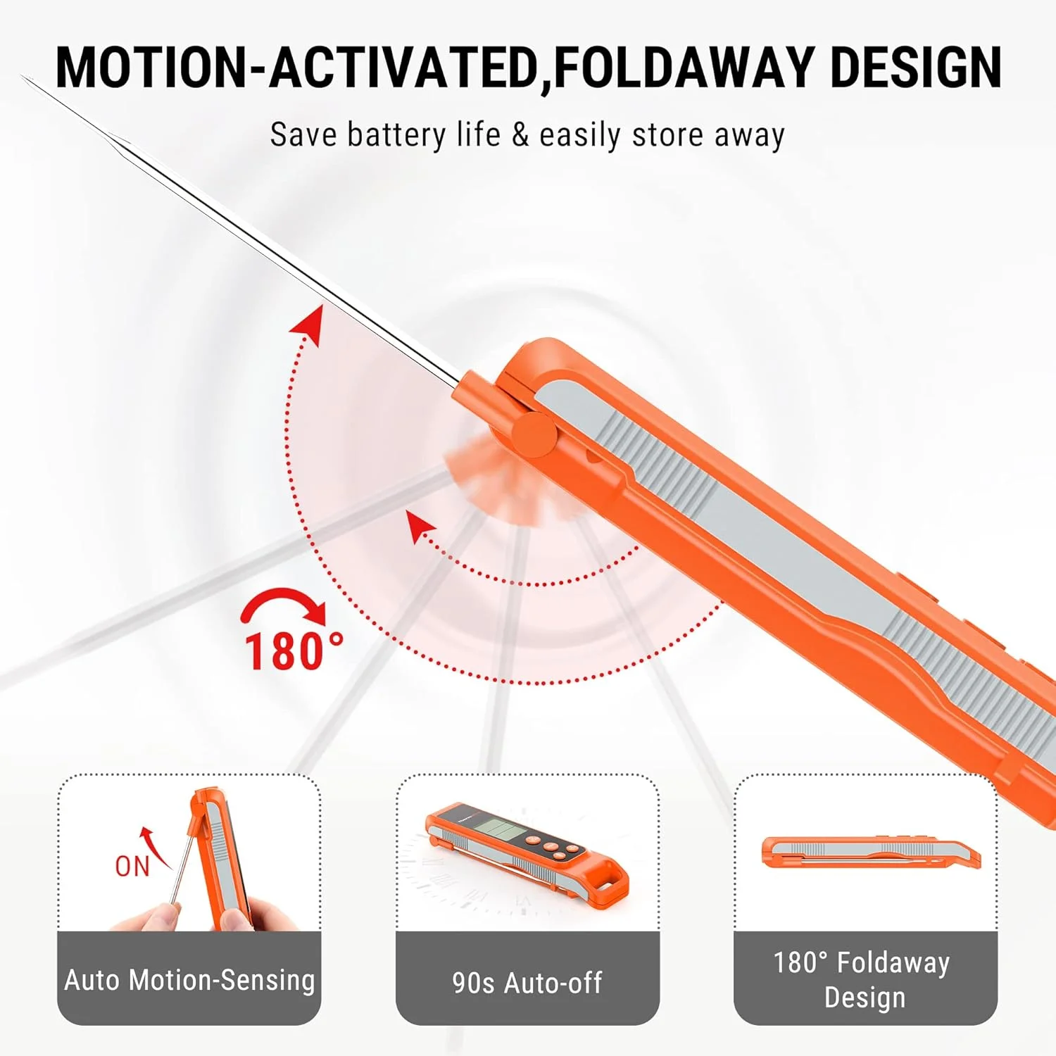 دماسنج فوری خوان TP420 ترموپرو 2 در 1 برای پخت و پز، دماسنج پخت و پز مادون قرمز با پروب گوشت، دماسنج گوشت لیزری غیر تماسی برای گریل، فر پیتزا، HVAC، استخر دماسنج فوری خوان TP420 ترموپرو 2 در 1 برای پخت و پز، دماسنج پخت و پز مادون قرمز با پروب گوشت، دماسنج گوشت لیزری غیر تماسی برای گریل، فر پیتزا، HVAC، استخر